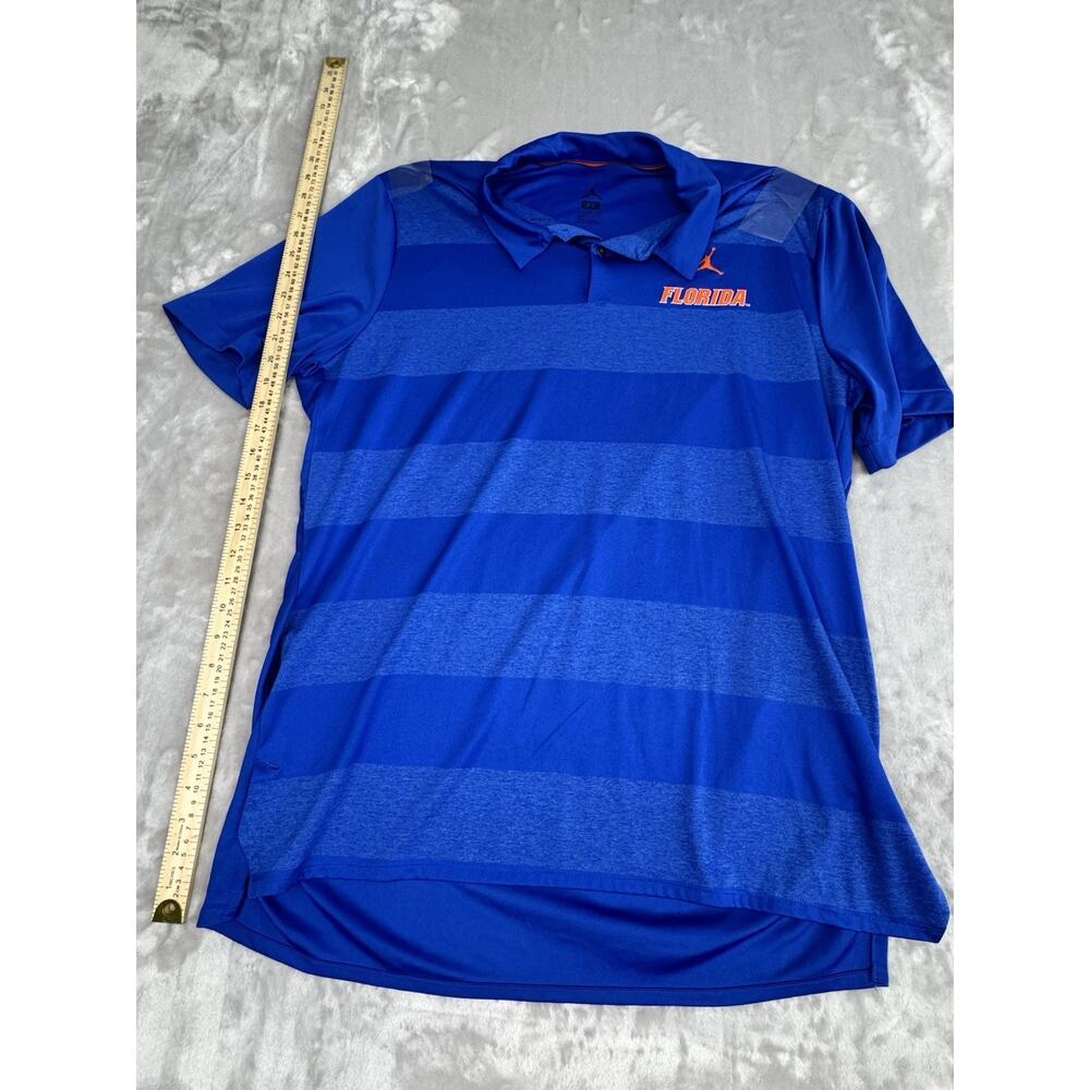 University of Florida Jordan Polo Shirt Adult XL‎ Blue Striped Casual Mens